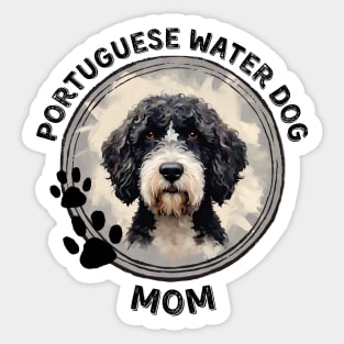 Portuguese Water Dog Portie Mom Dog Breed Lover Portrait Sticker